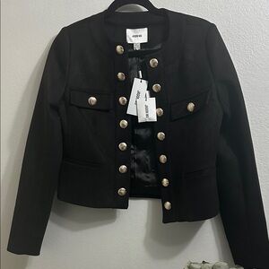 BNWT- Jason Wu Black Jacket with Silver Buttons
